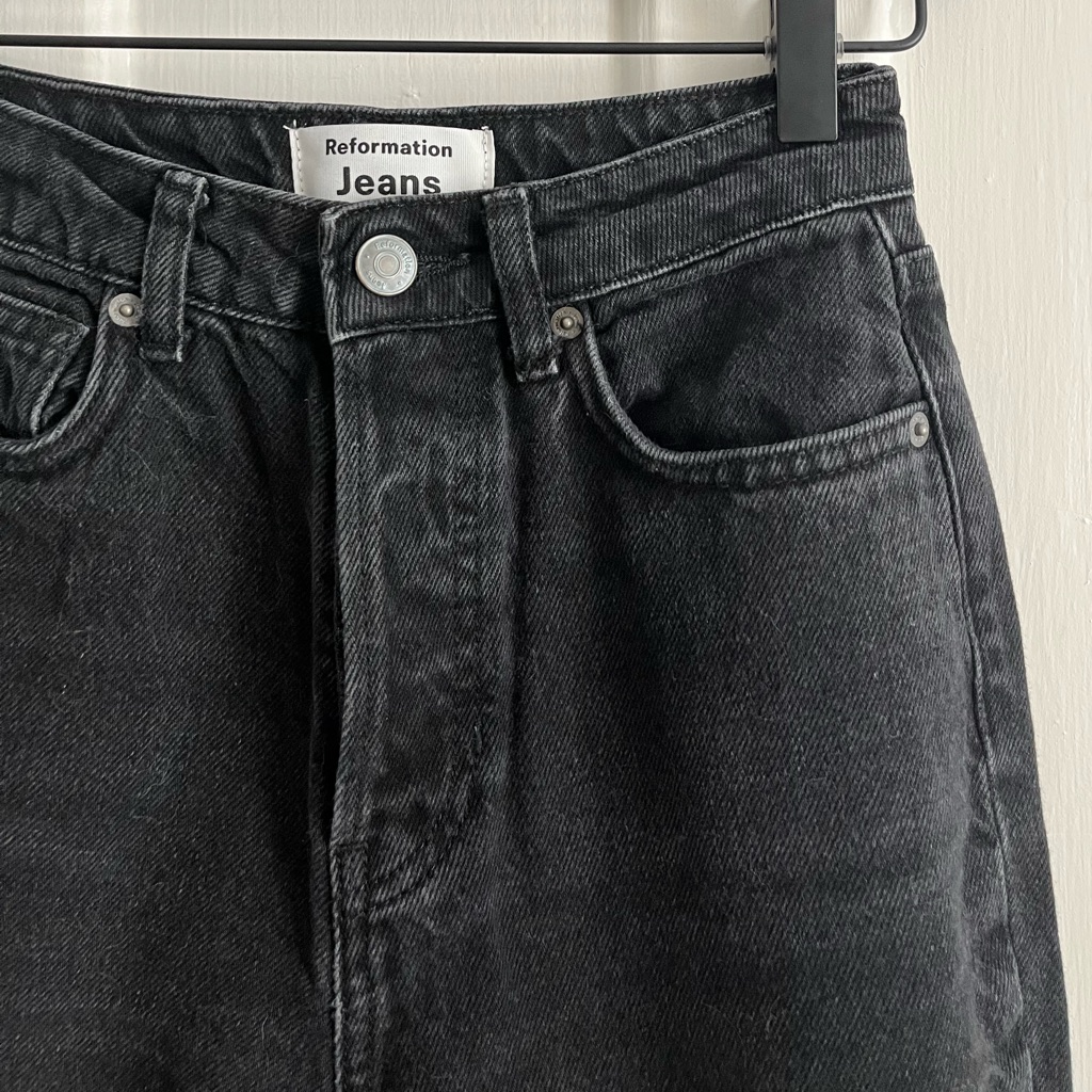 Reformation Cynthia High Rise Straight Cropped Jeans